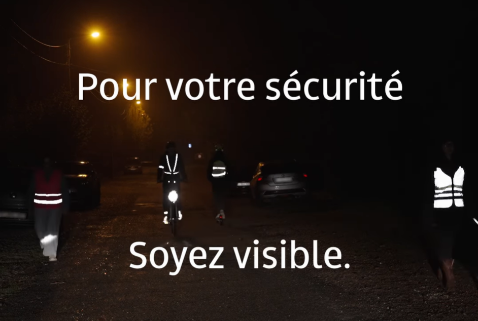 Sécurité routière : soyez bien visible en cette période plus sombre