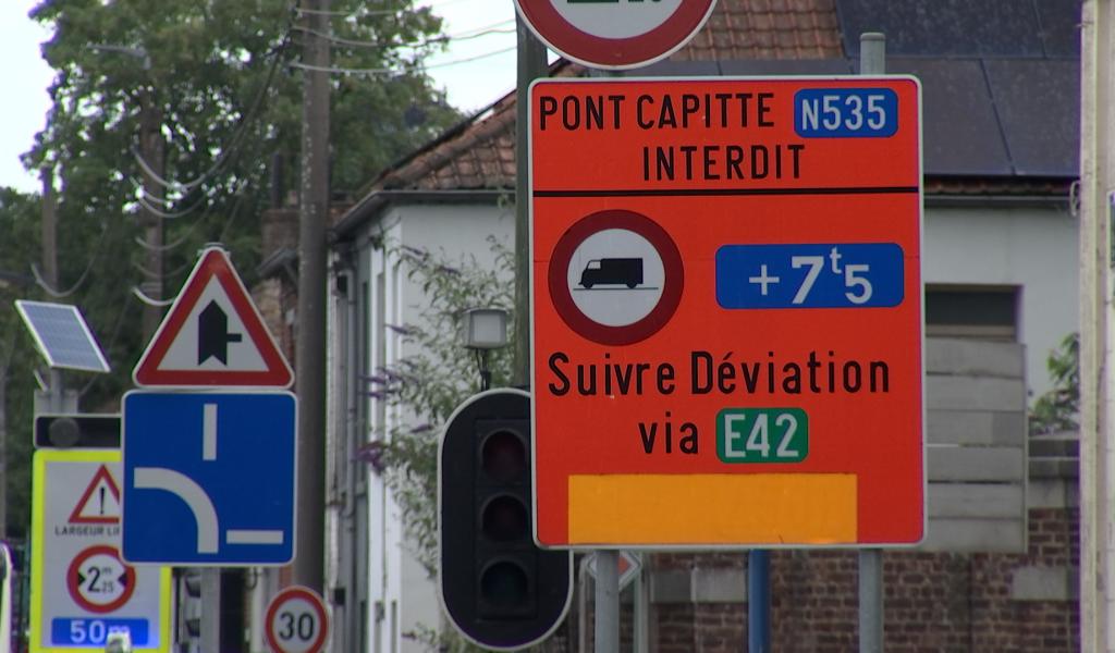 La Louvière: déviations compliquées, commerces impactés autour du pont Capitte
