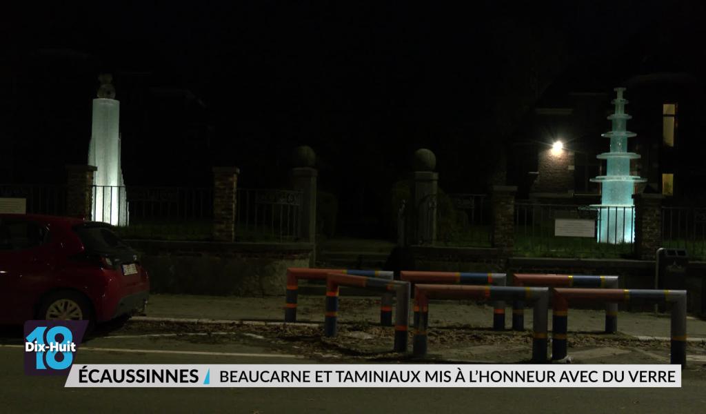 Écaussinnes: deux sculptures de verre en hommage à Julos Beaucarne et Fredy Taminiaux