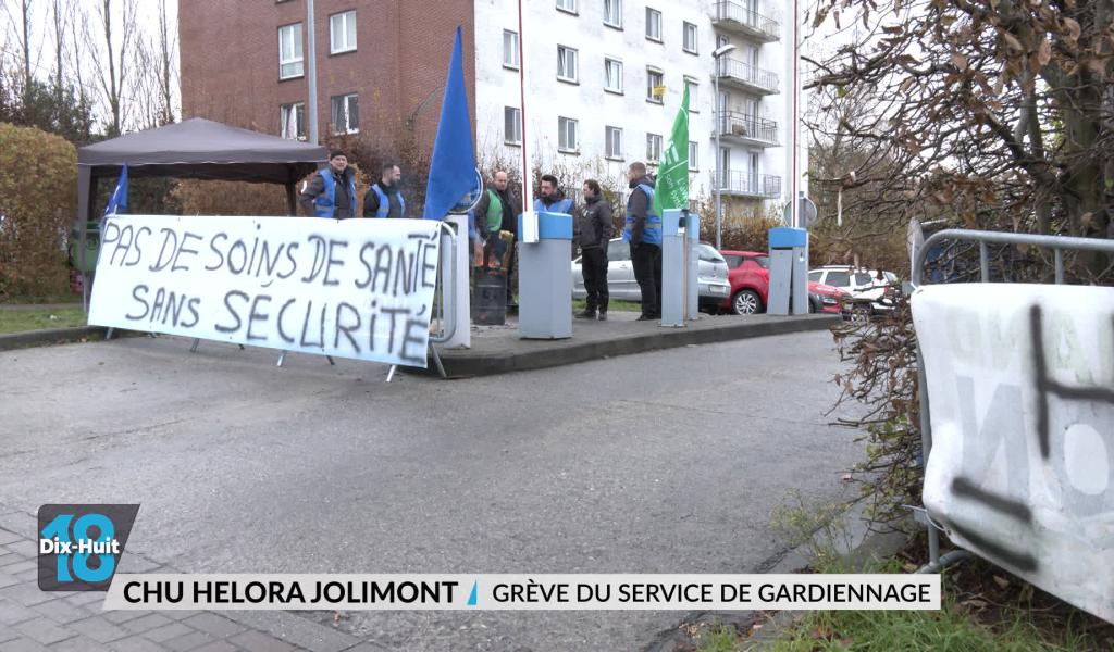 CHU Helora Jolimont : grève du service de gardiennage