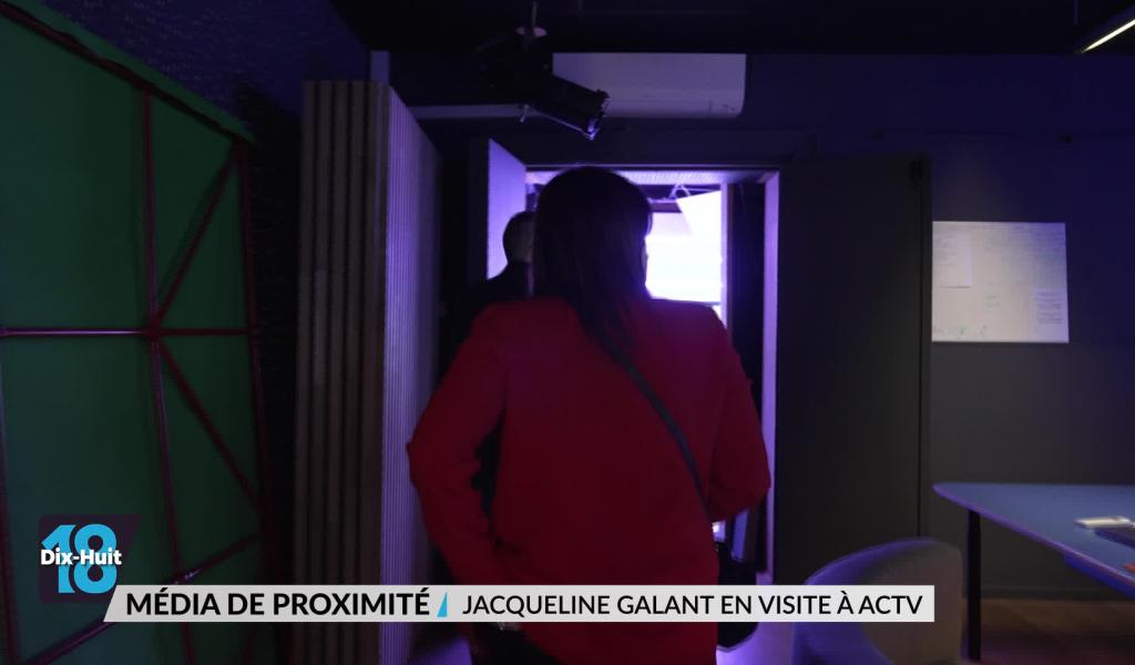 Médias de proximité: Jacqueline Galant en visite à ACTV