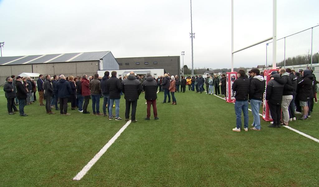 Rugby: inauguration du 2e synthétique du RC Soignies