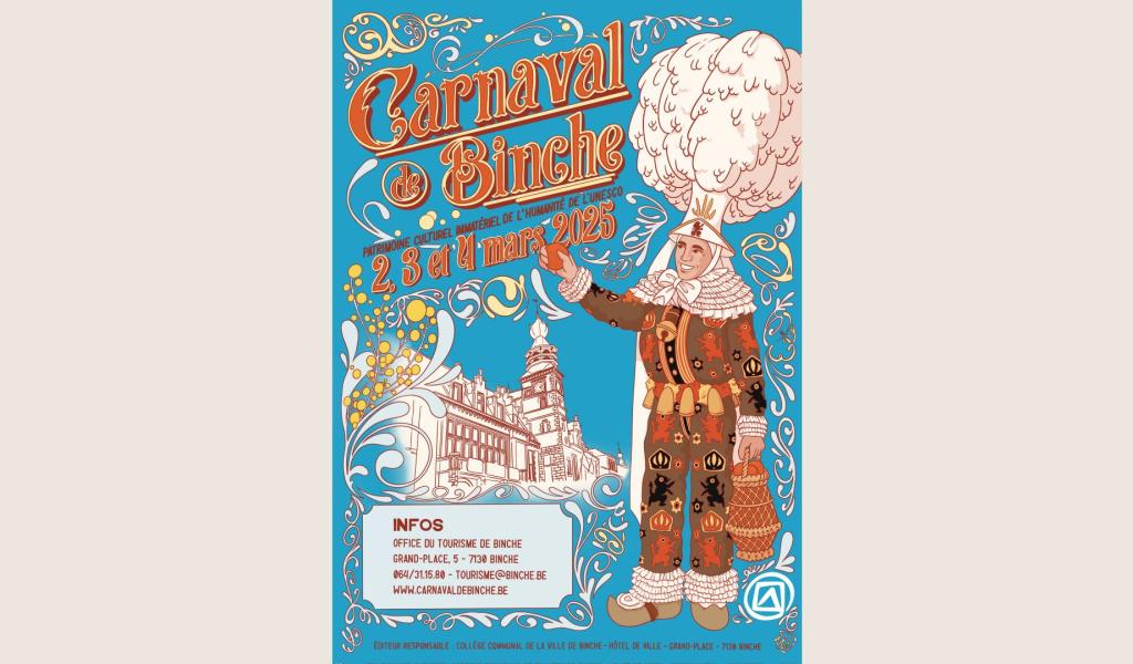 Binche : l'affiche du carnaval 2025 a été dévoilée