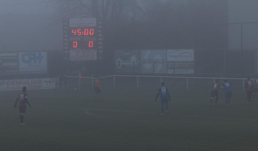 P1 : Houdeng - R.Symphorinois, match dans la brume