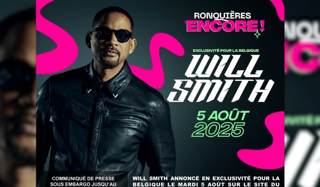 Ronquières encore: Will Smith en concert après le festival