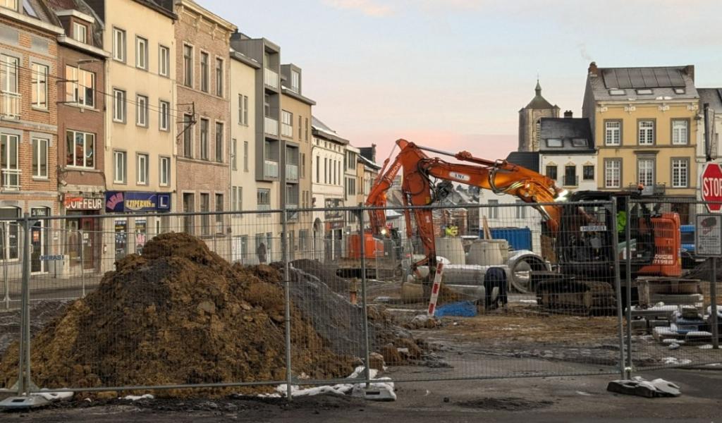 Braine-le-Comte : début de la deuxième phase du chantier de la Grand Place