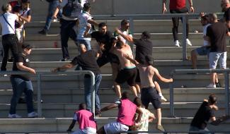 Réaction suite à l'arrêt du match entre Schaerbeek et la RUS Binche