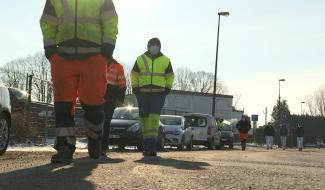 La Louvière : arrêt de travail des ouvriers communaux 