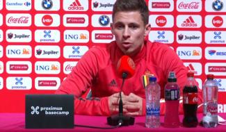 Football : Thorgan Hazard en conférence de presse