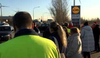 Garocentre : blocage du centre logistique Lidl