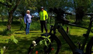 Vacances à vélo: un bout de jardin et des rencontres