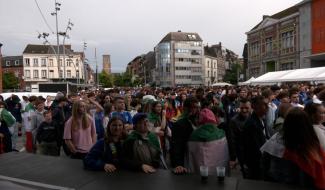 Euro 2024: ambiance à La Louvière lors de Italie - Suisse