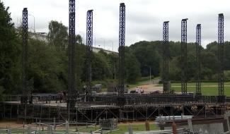 Ronquières Festival : le montage du site est en cours