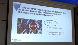 La Louvière: remise à niveau des seniors sur les règles de conduite