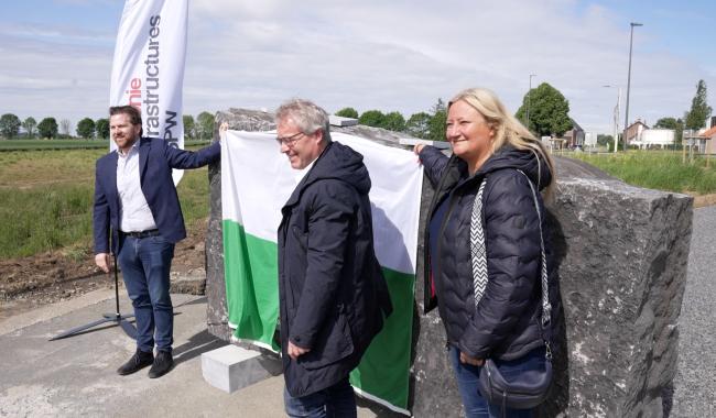 Soignies : Inauguration de la route de la Pierre Bleue et de la rue de Neufvilles