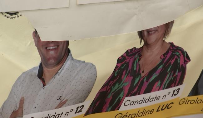 Elections : des affiches électorales vandalisées