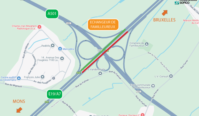 E19/A7 : dernière opération du chantier de réhabilitation du pont de l’échangeur de Familleureux