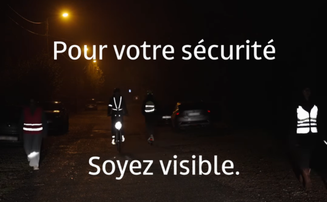 Sécurité routière : soyez bien visible en cette période plus sombre